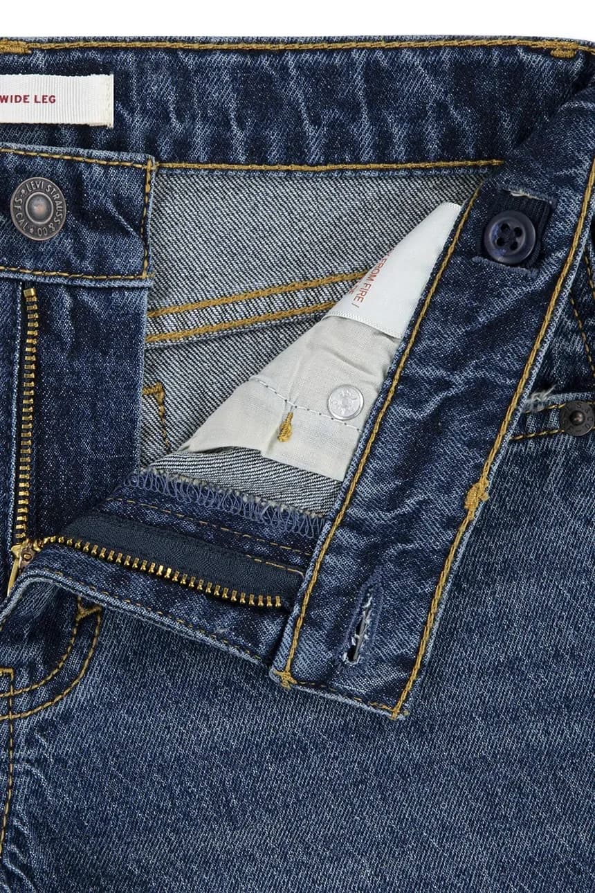 Детские джинсы ШИРОКИЕ НОГИ СО ШВАМИ - фото 4