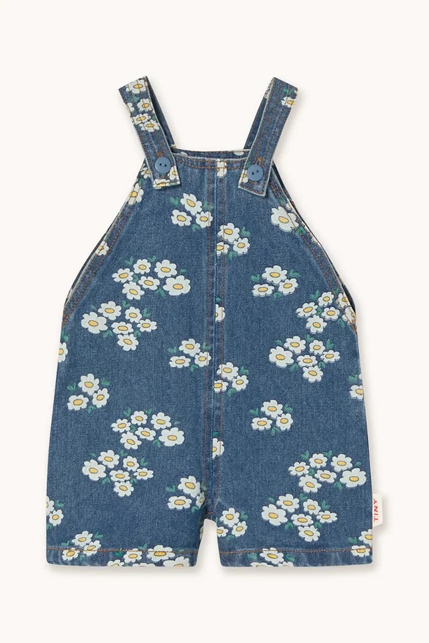 BLOSSOMS DENIM SHORT DUNGAREE детский джинсовый комбинезон