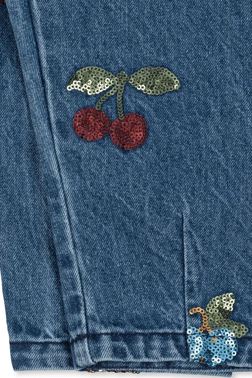 MAGOT БРЮКИ С ПАЙЕТКАМИ GOTS детские джинсы - фото 5