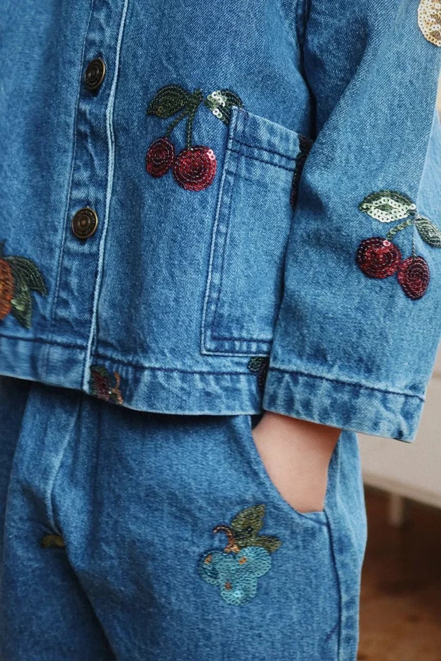 MAGOT БРЮКИ С ПАЙЕТКАМИ GOTS детские джинсы - фото 6