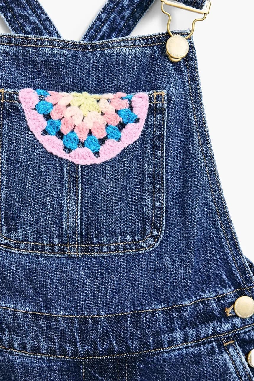 Детский джинсовый комбинезон - фото 4