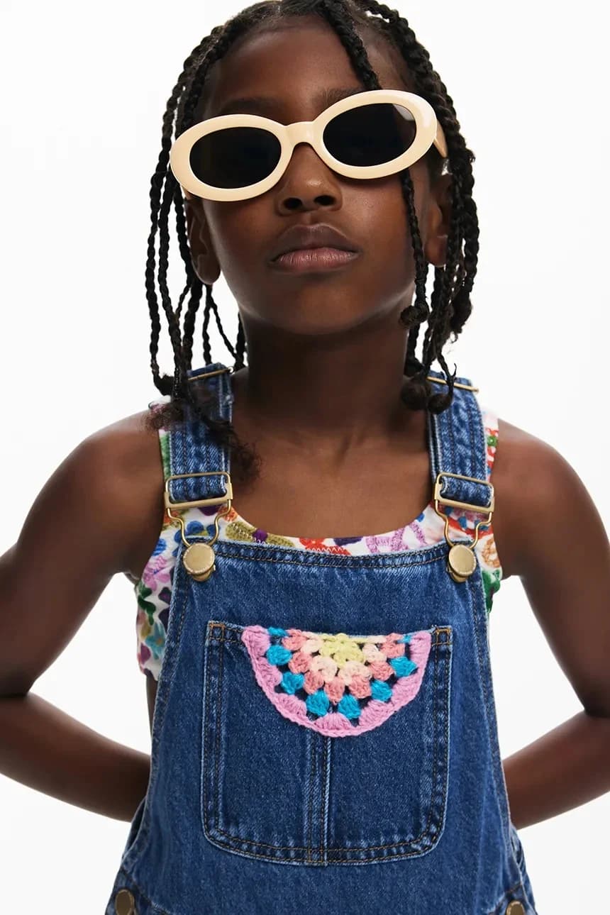 Детский джинсовый комбинезон - фото 7