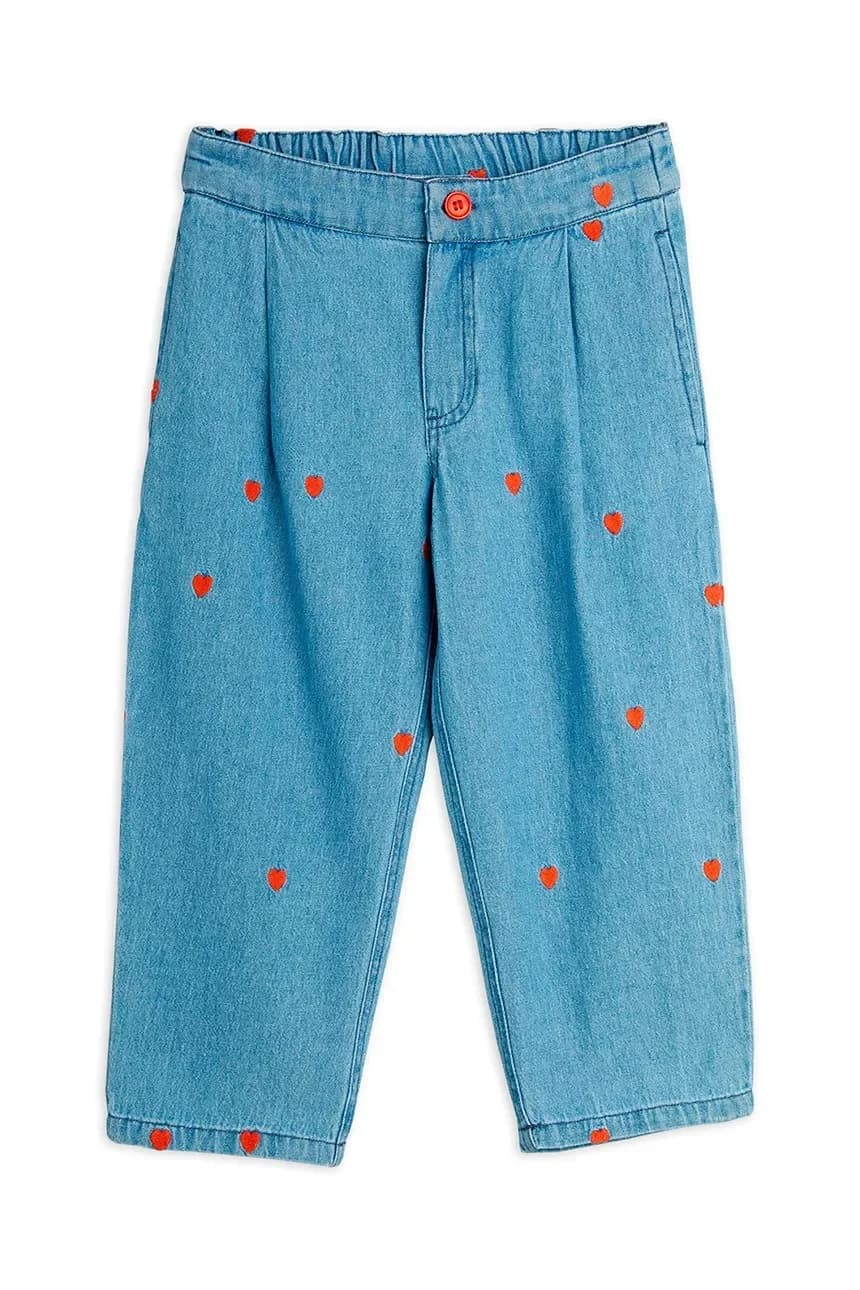 Детские джинсы с мини-сердечками - фото 2