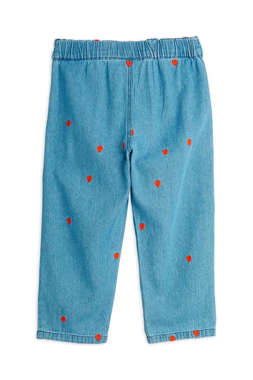 Детские джинсы с мини-сердечками - фото 3