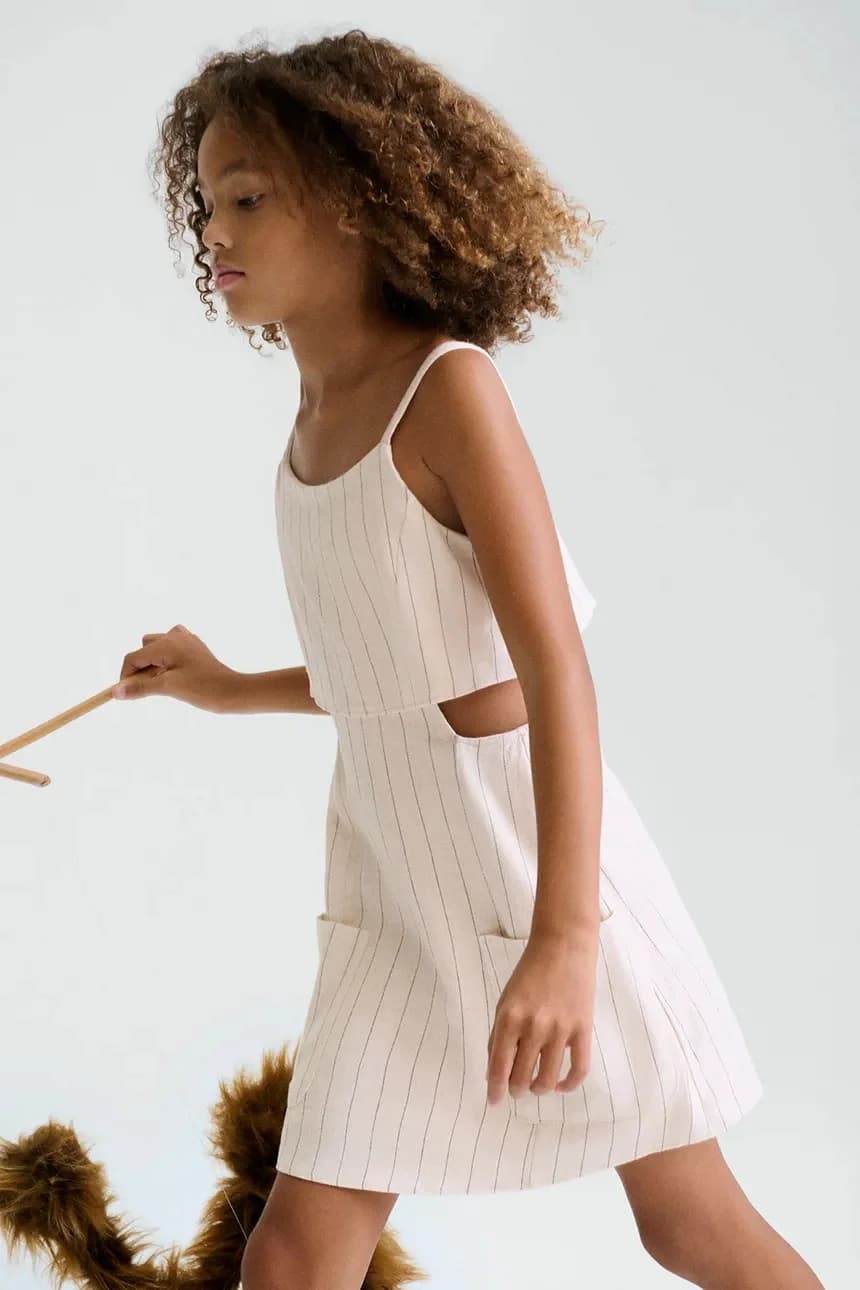 Детский комбинезон из смесового льна