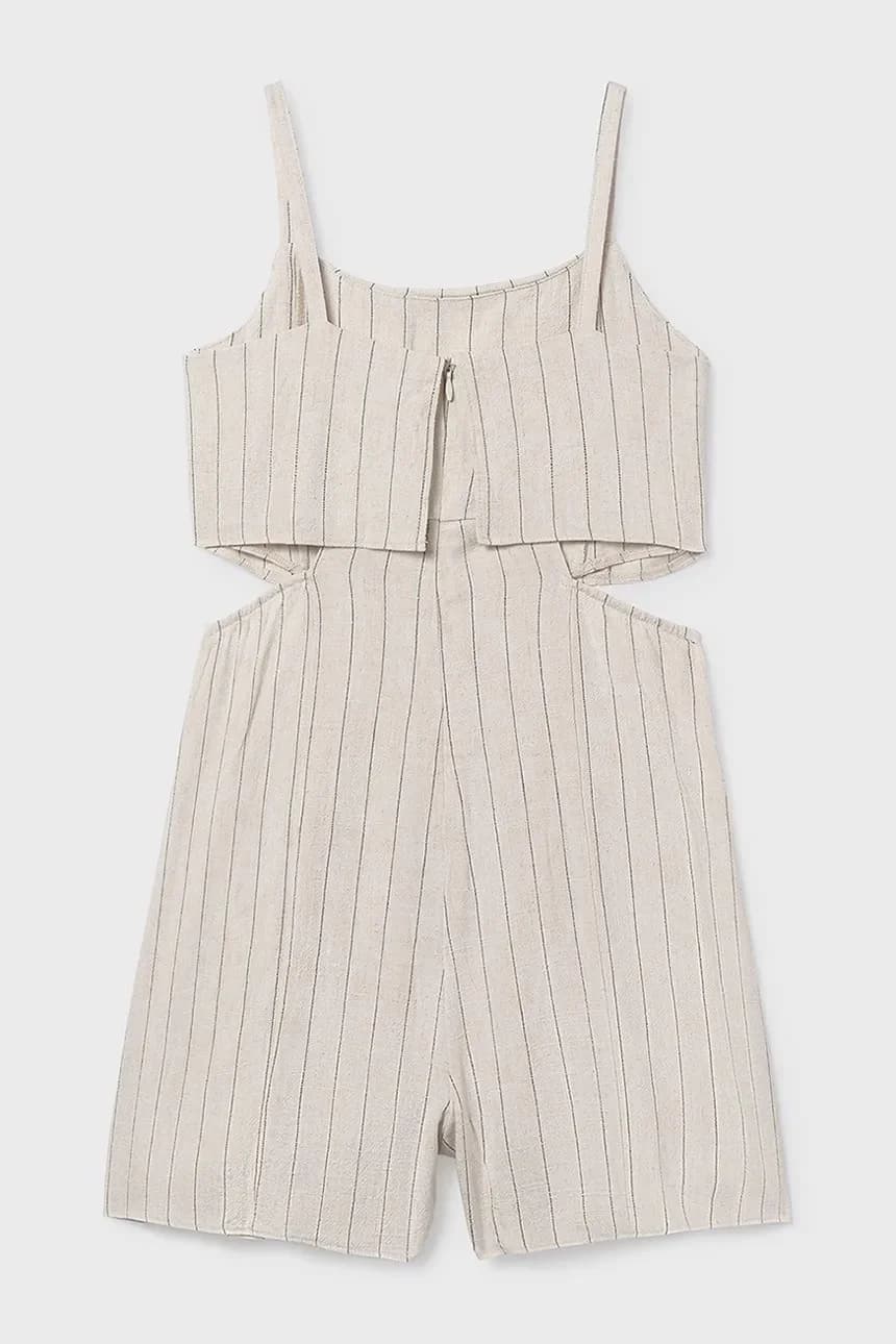 Детский комбинезон из смесового льна - фото 3