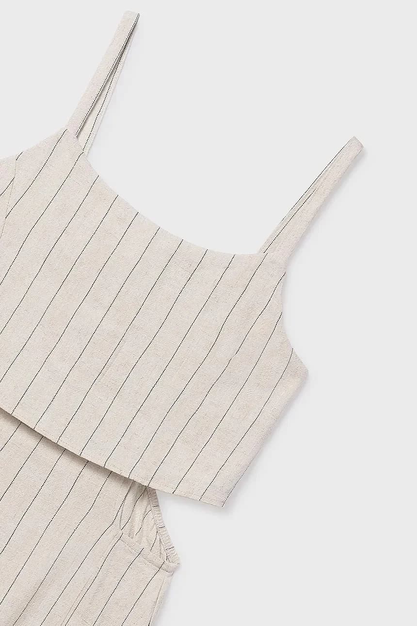 Детский комбинезон из смесового льна - фото 4