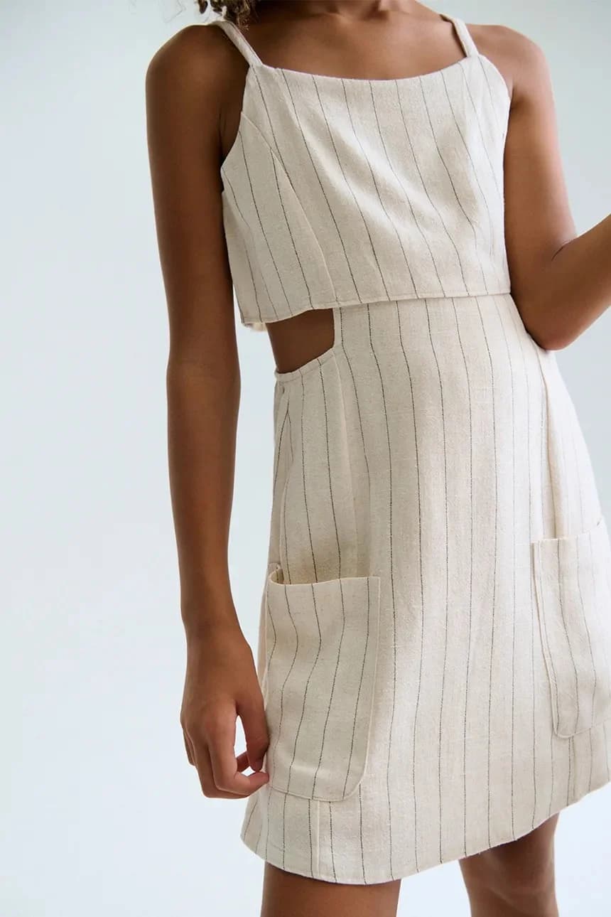 Детский комбинезон из смесового льна - фото 5