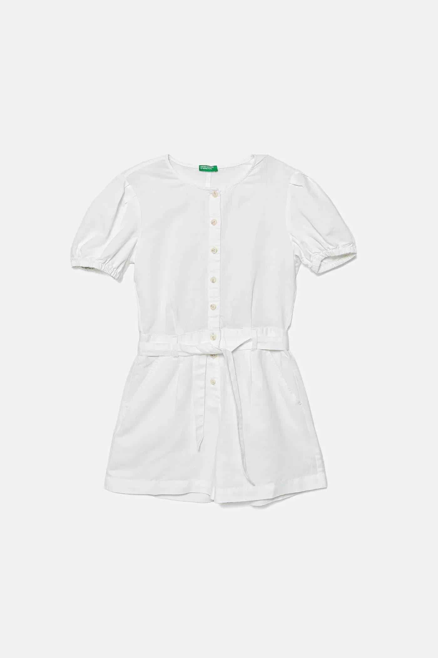 Детский льняной комбинезон