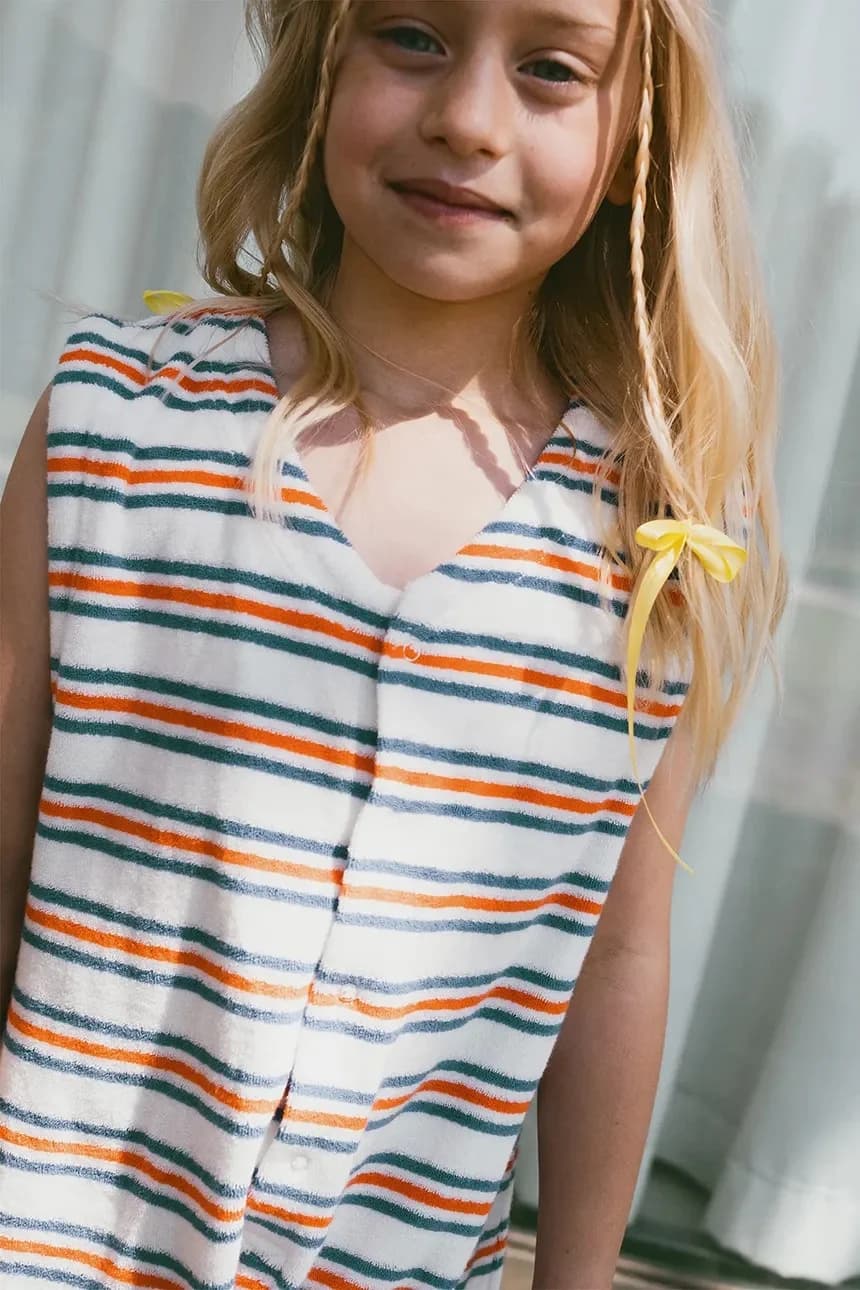 Детский хлопковый комбинезон STRIPES MULTICOLOR JUMPSUIT