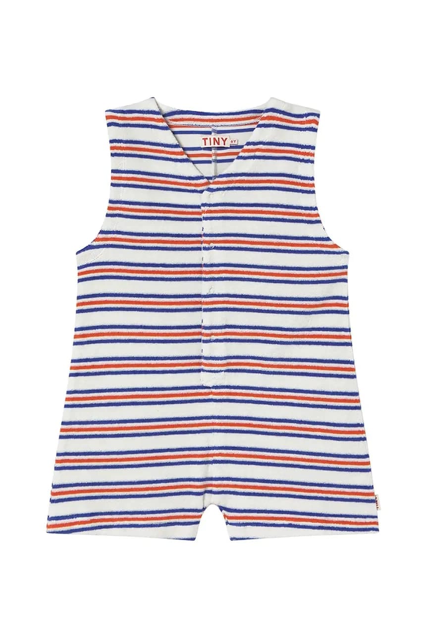 Детский хлопковый комбинезон STRIPES MULTICOLOR JUMPSUIT - фото 2