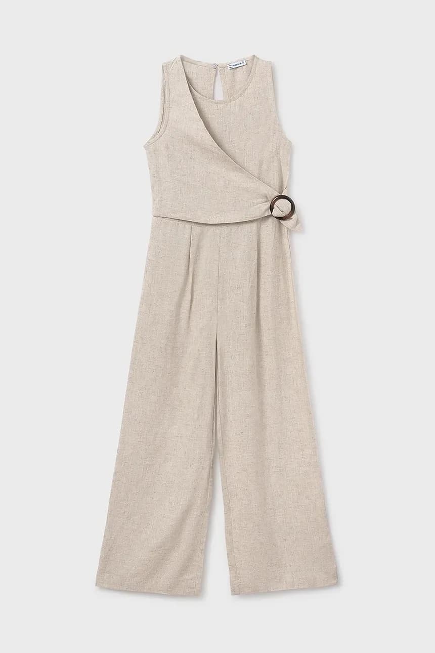 Детский комбинезон из смесового льна - фото 2