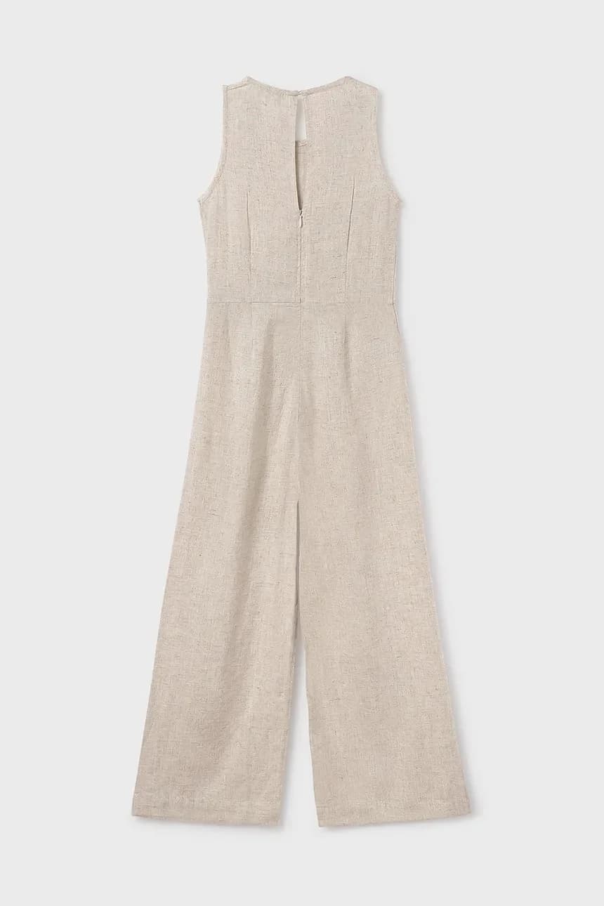 Детский комбинезон из смесового льна - фото 3