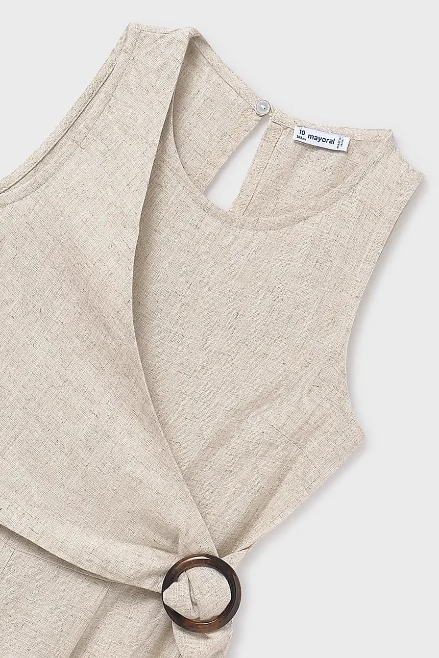 Детский комбинезон из смесового льна - фото 4