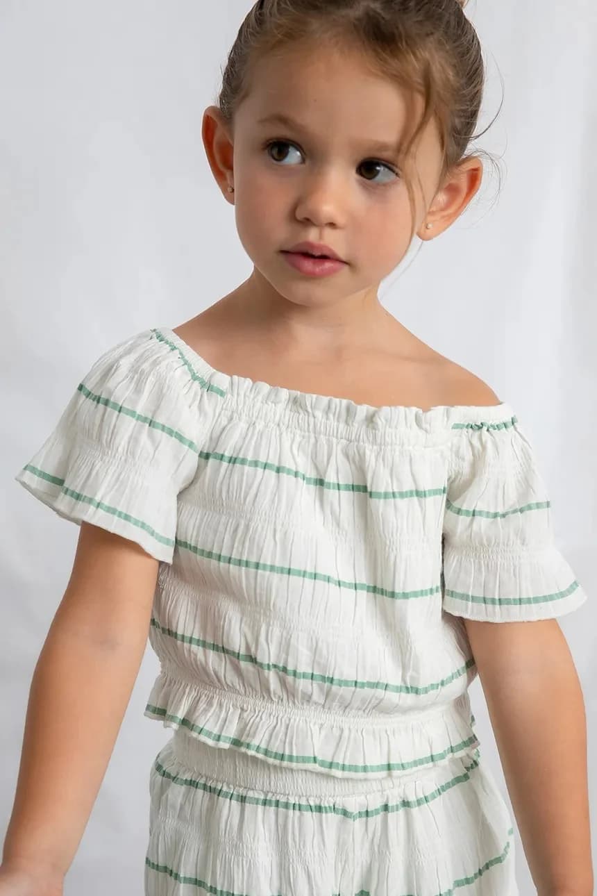 Детский комплект с оттенком льна - фото 5