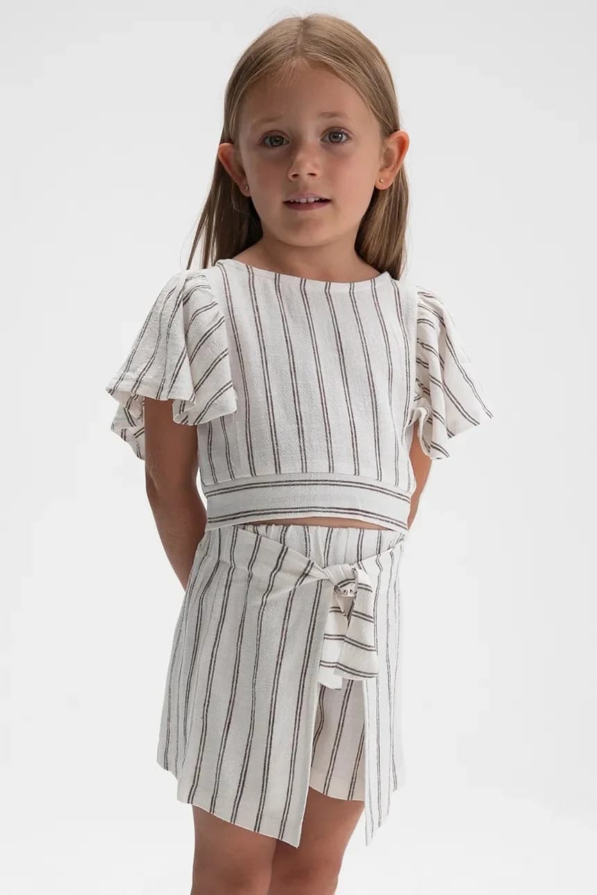 Детский комплект с оттенком льна - фото 5