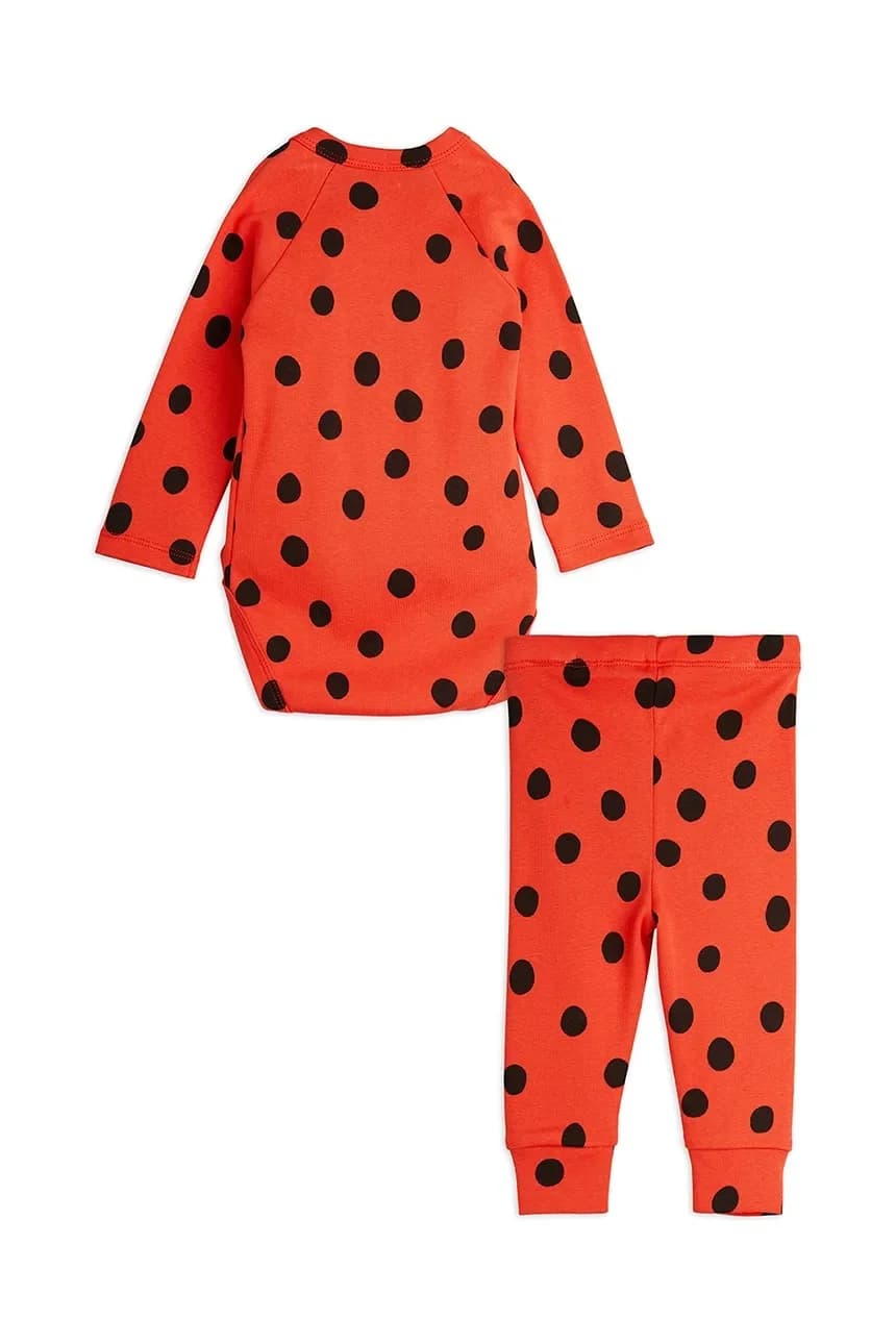 Хлопковый детский комплект в горошек - фото 2