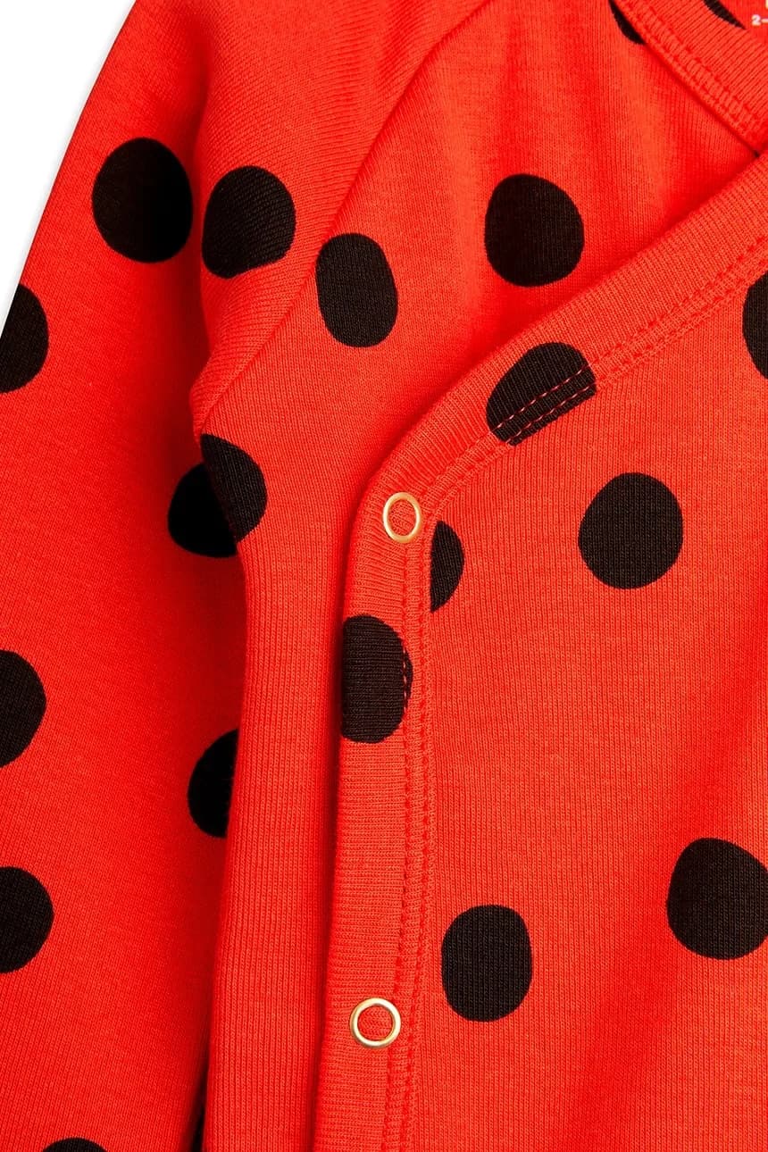 Хлопковый детский комплект в горошек - фото 3