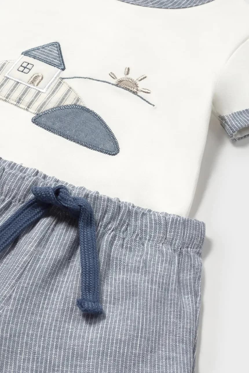 Детский комплект с оттенком льна - фото 3