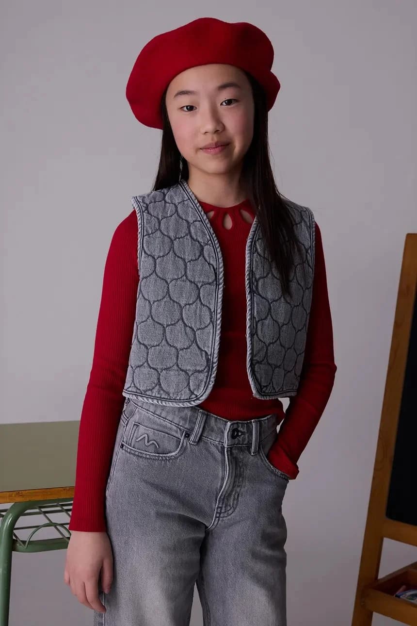 Детский джинсовый жилет