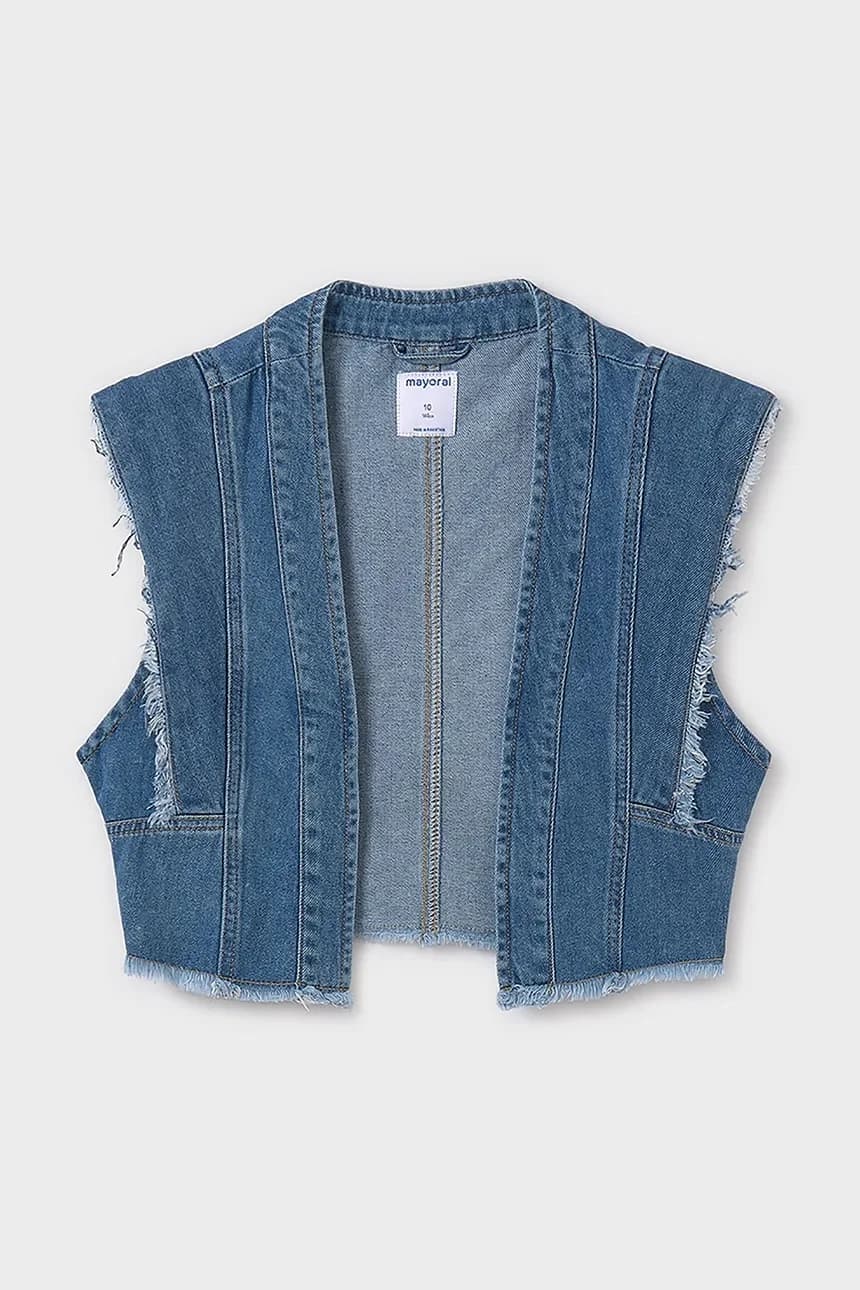 Детский джинсовый жилет - фото 2