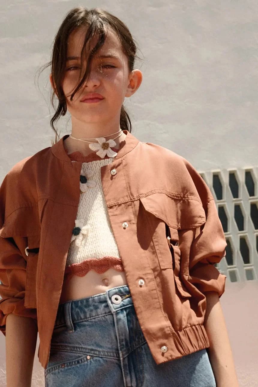 Детская куртка из смесового льна - фото 4