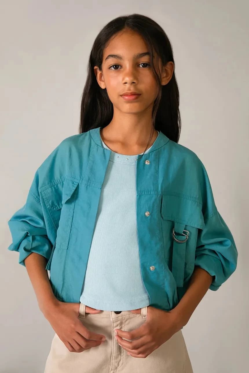 Детская куртка из смесового льна