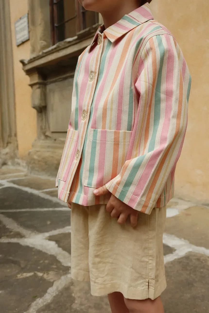 Детская хлопковая куртка FRANKIE SHIRT JACKET GOTS - фото 7