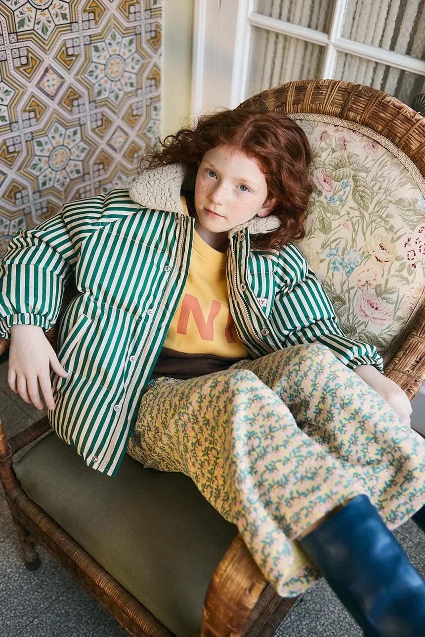 GREEN STRIPES PADDED JACKET детская куртка