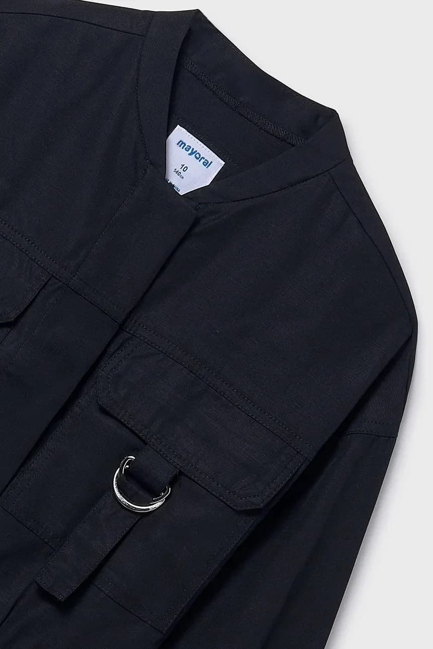 Детская куртка из смесового льна - фото 3