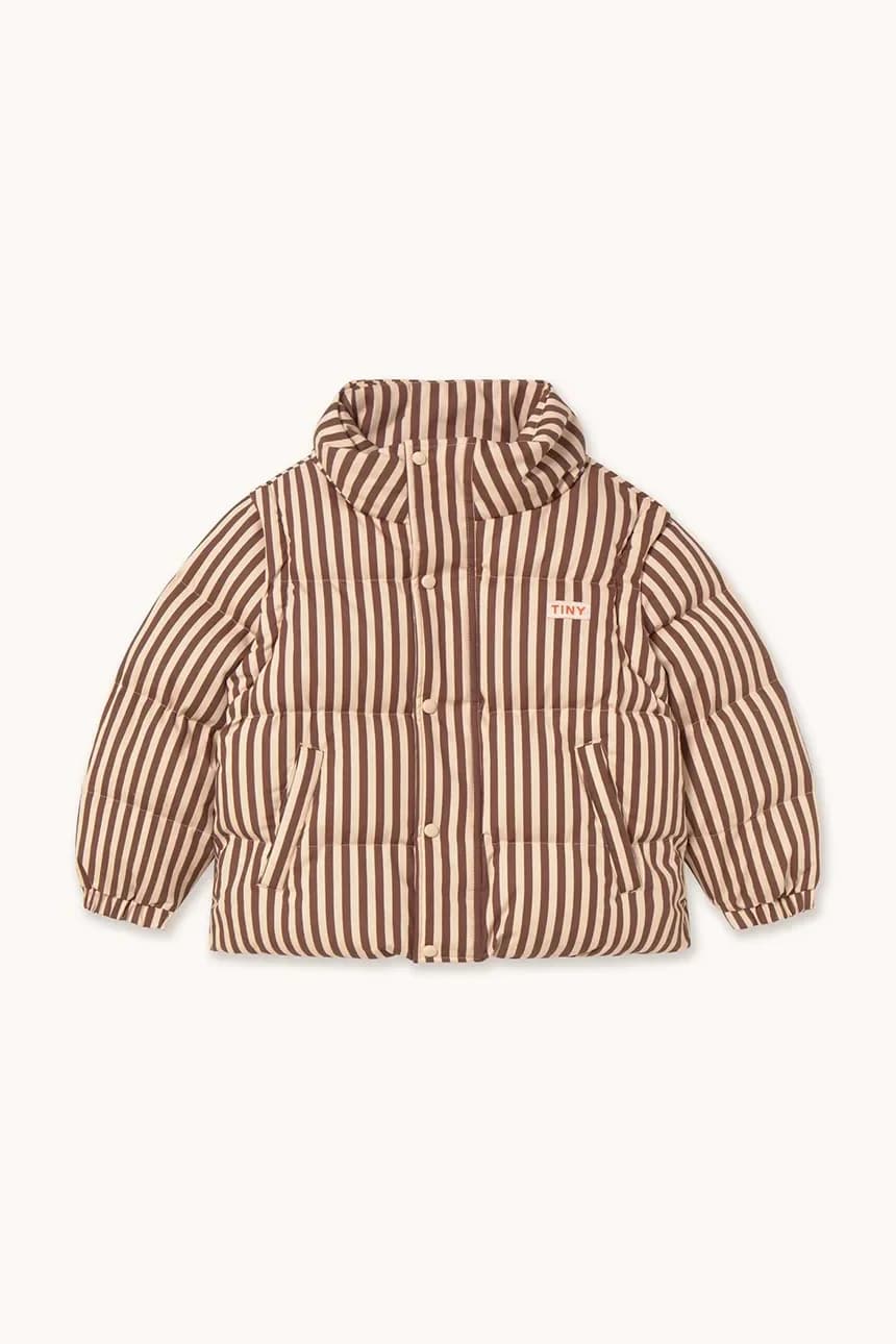 Детская хлопковая куртка STRIPES SHORT PADDED JACKET - фото 2