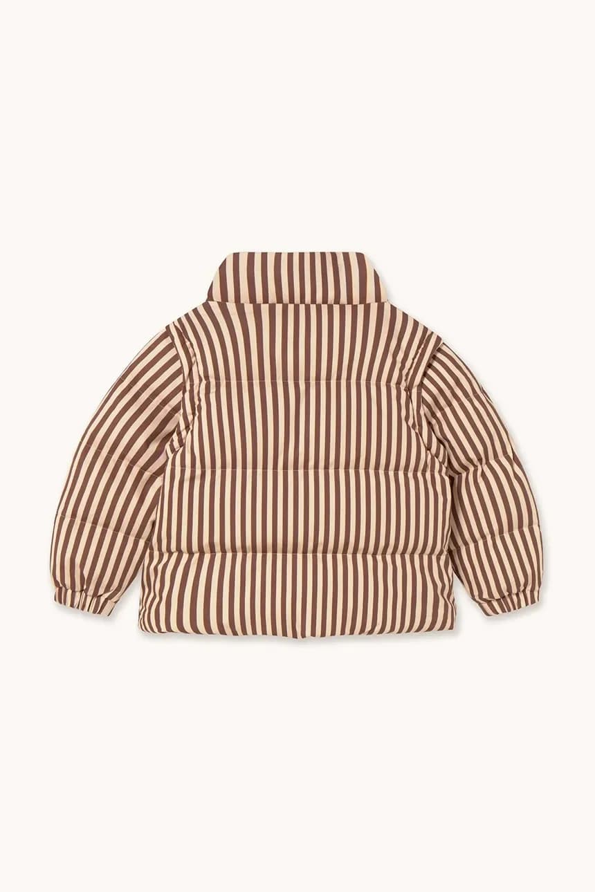 Детская хлопковая куртка STRIPES SHORT PADDED JACKET - фото 3