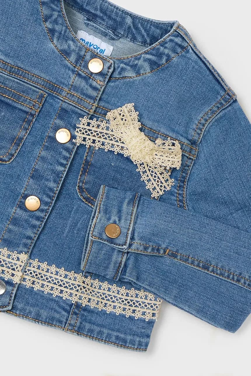 Детская джинсовая куртка - фото 4