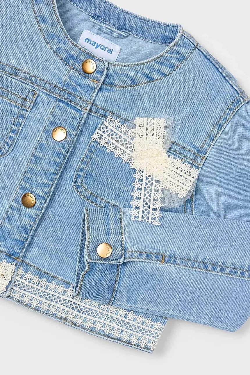 Детская джинсовая куртка - фото 4