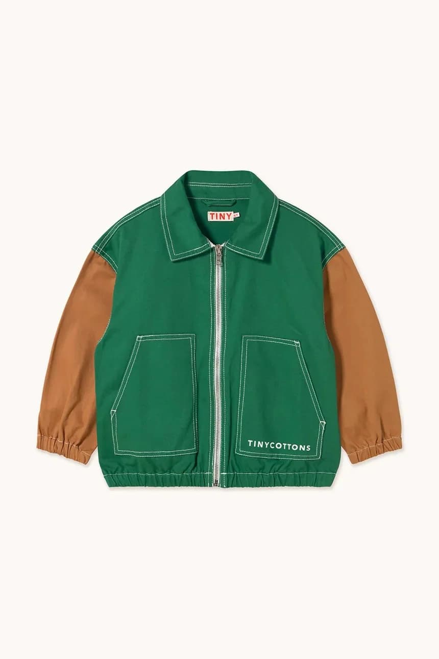 Детская хлопковая куртка COLOR BLOCKED JACKET - фото 2