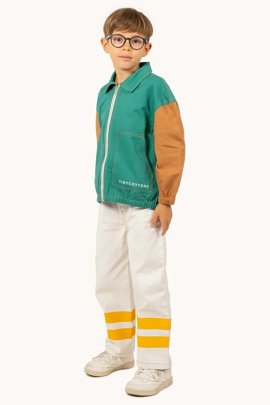 Детская хлопковая куртка COLOR BLOCKED JACKET - фото 5