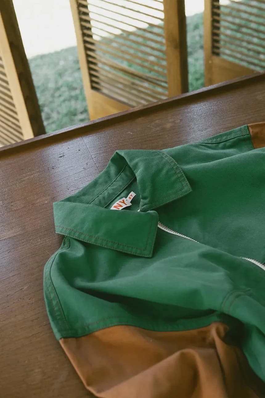 Детская хлопковая куртка COLOR BLOCKED JACKET - фото 6