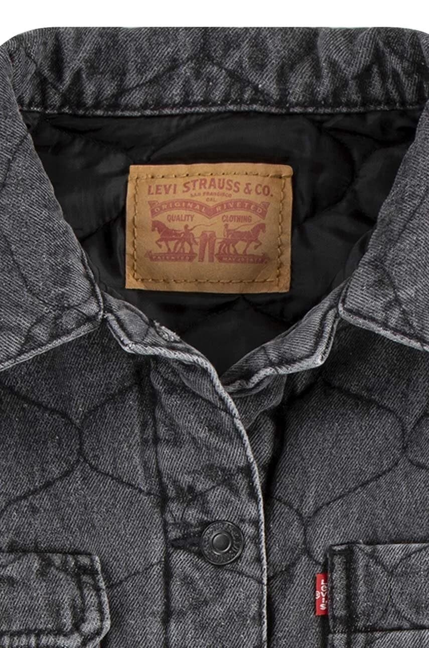 СТЁГАНАЯ КУРТКА Детская джинсовая куртка - фото 3