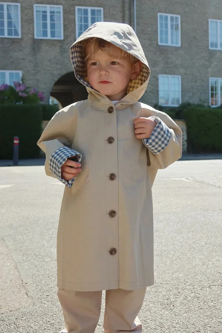 Детский тренч из хлопка TRNCHY COAT
