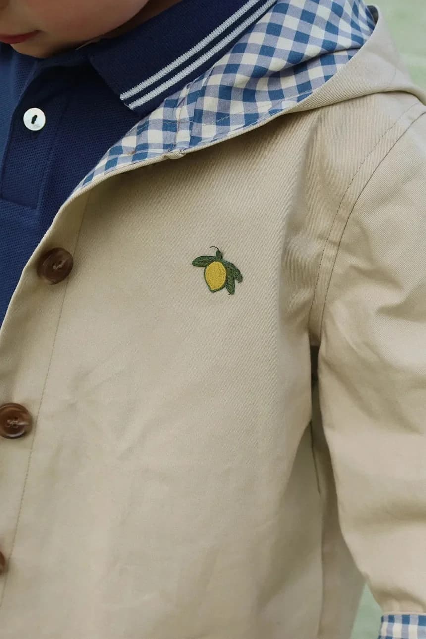 Детский тренч из хлопка TRNCHY COAT - фото 5