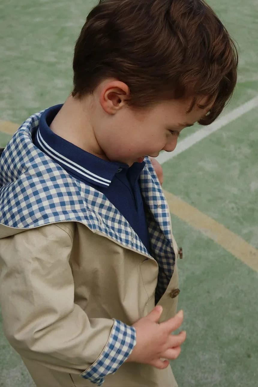 Детский тренч из хлопка TRNCHY COAT - фото 6