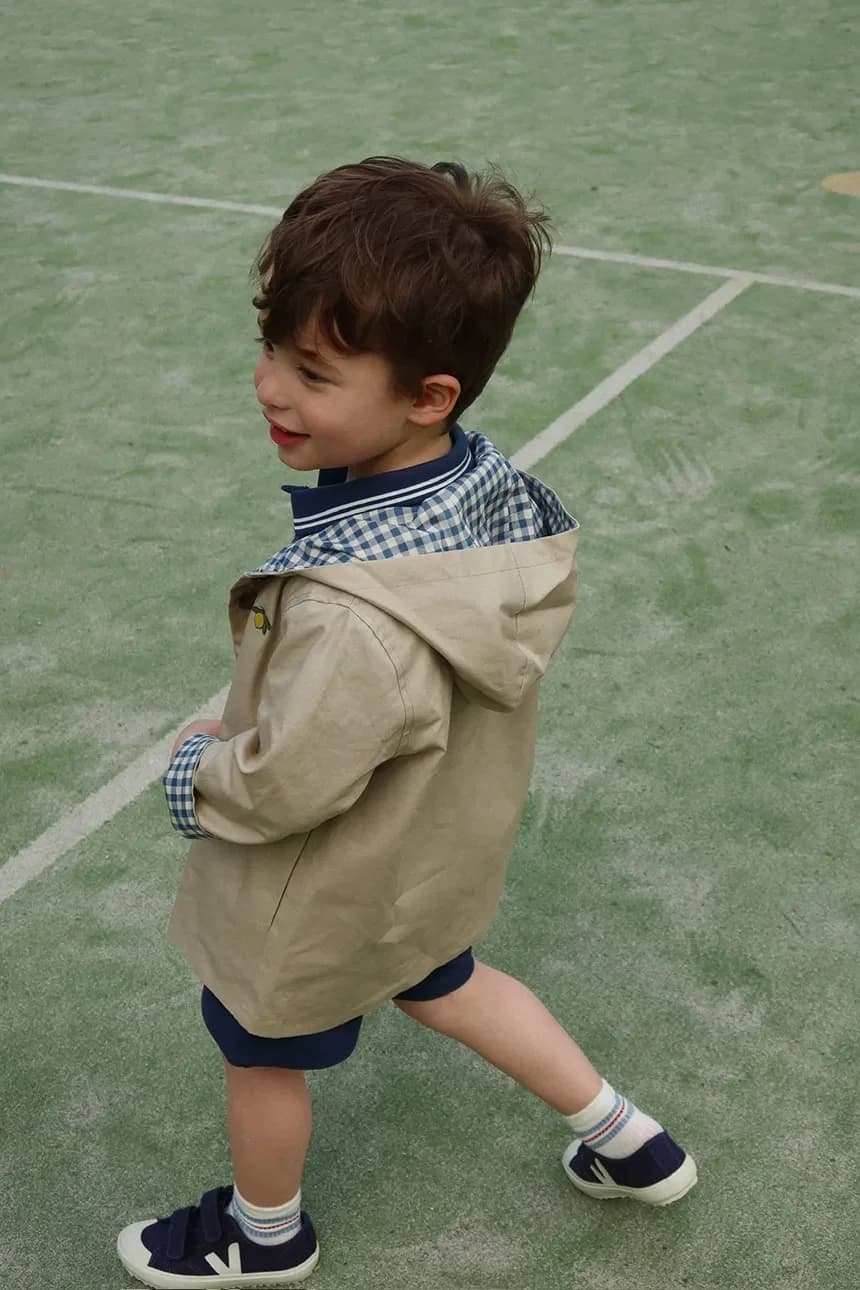 Детский тренч из хлопка TRNCHY COAT - фото 8