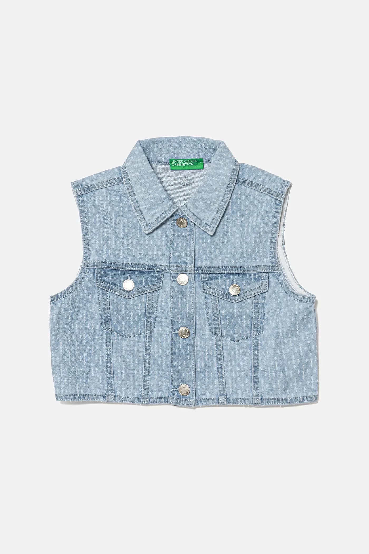 Детский джинсовый жилет