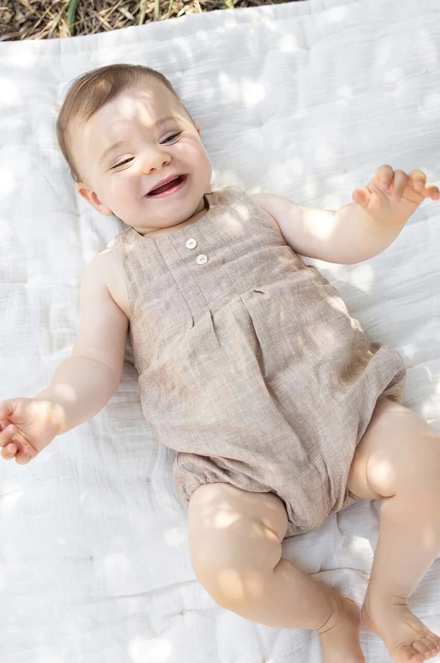 Льняные детские комбинезоны