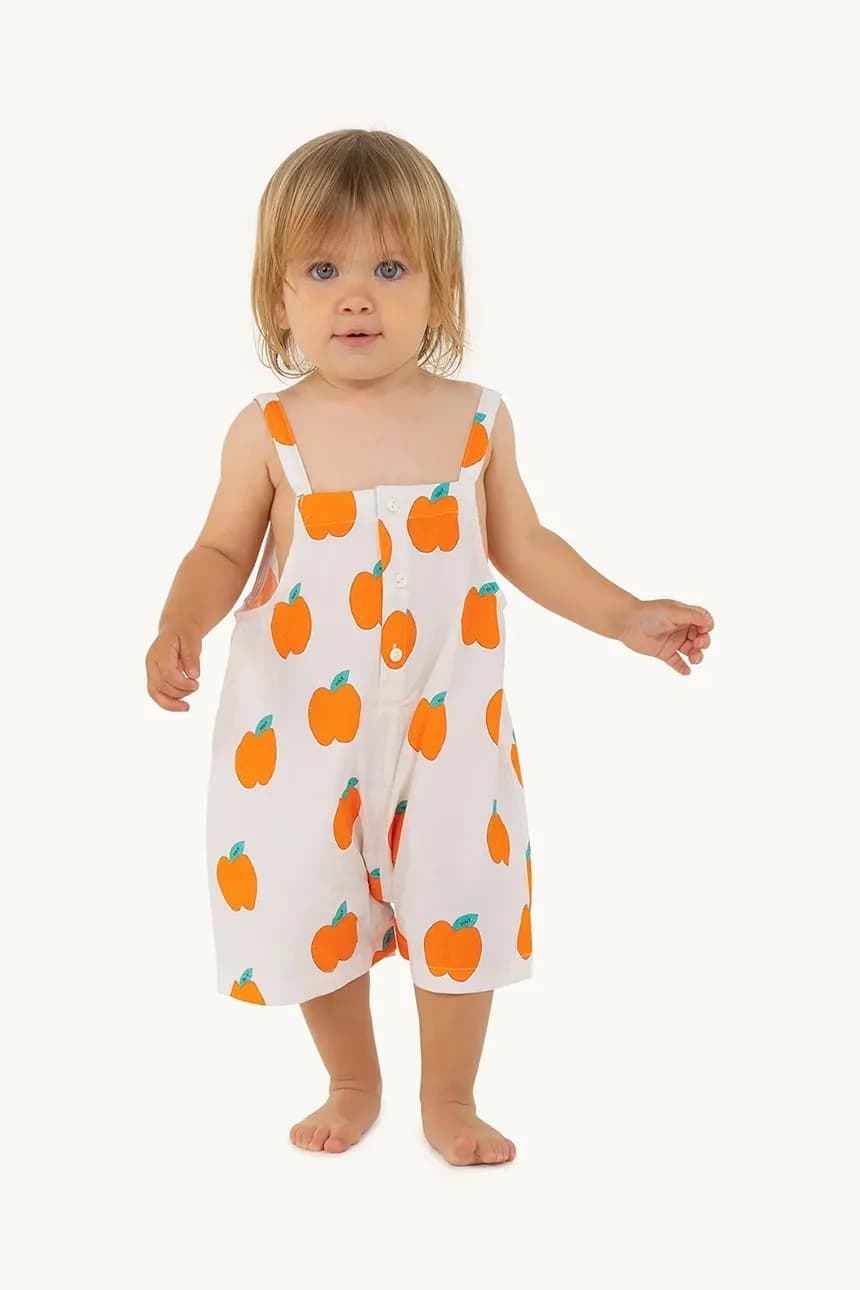 Хлопковый детский комбинезон APPLES BABY DUNGAREE