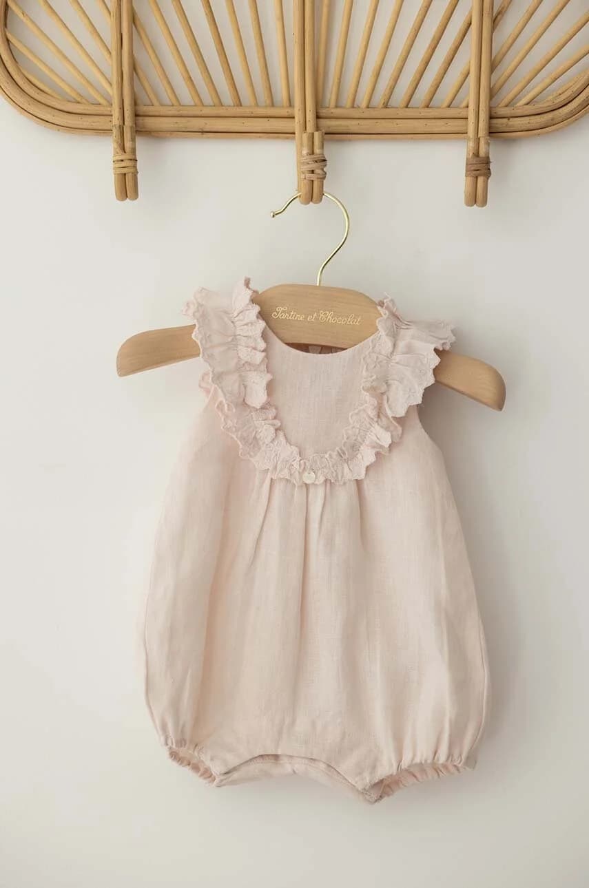 Льняные детские комбинезоны