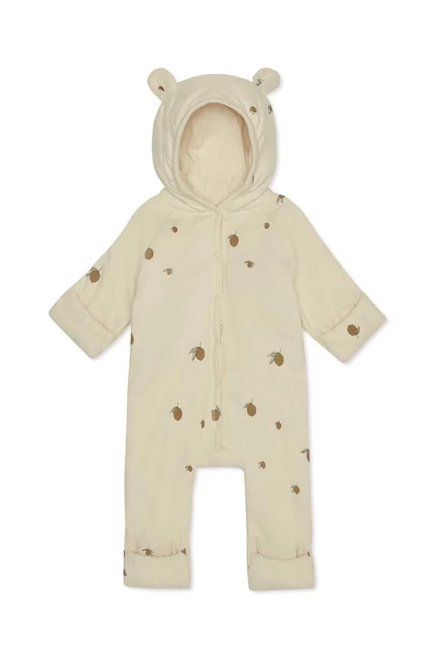 Хлопковый комбинезон для новорожденных NEWBORN ONESIE С КАПЮШОНОМ - фото 2