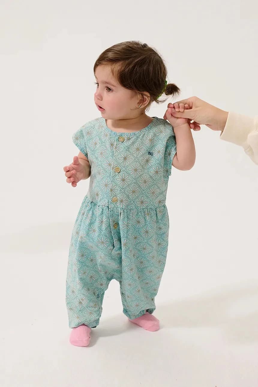 Хлопковый комбинезон для малышей Daisy Mosaic