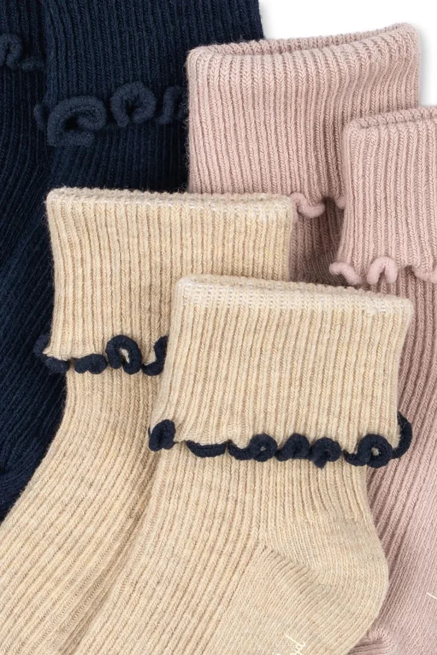 Детские носки 3 шт. SOCKS RIB FRILL 3 шт. - фото 2