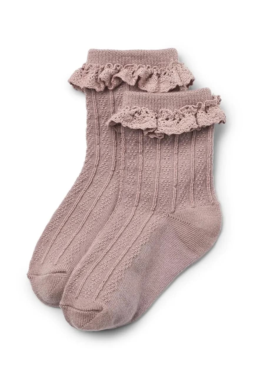 Детские носки из шерсти, 2 пары. - фото 2